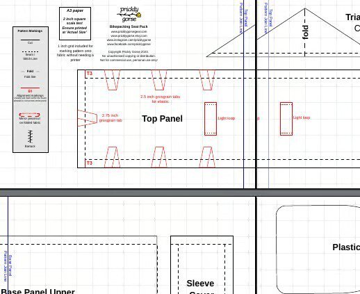 A photo of the 17 Litre Bikepacking Seat Pack Sewing Guide.