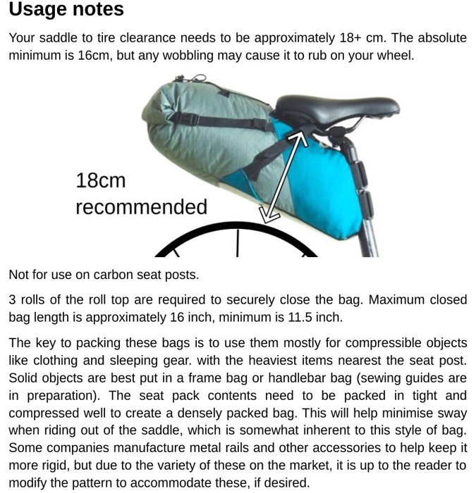 A photo of the 9 Litre Bikepacking Seat Pack.