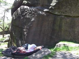 Me ‘bouldering’ Stretch and Mantel f6c (sent)