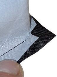 Relief cut on a sharp corner.