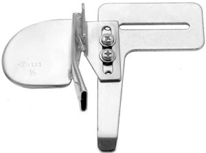 Binding presser foot attachment for industrial sewing machines