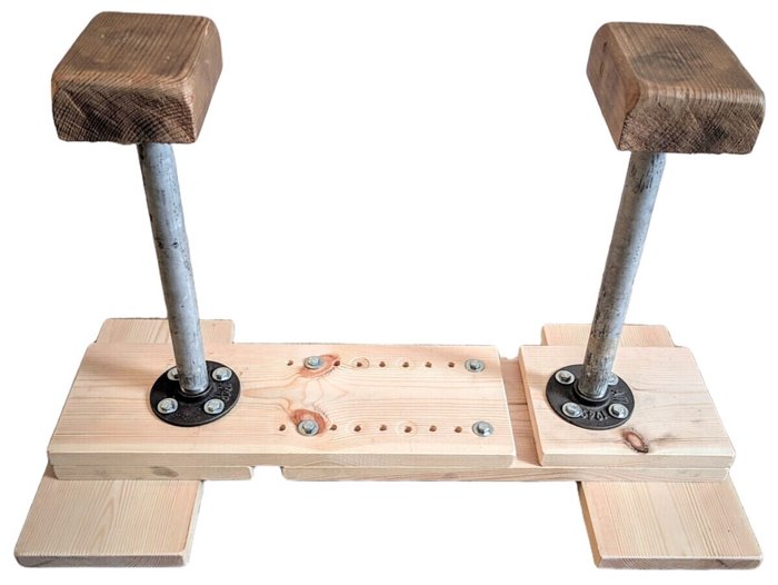 A photo of the Handstand Canes with Adjustable Width.