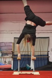 A photo of the Handstand Canes with Adjustable Width.