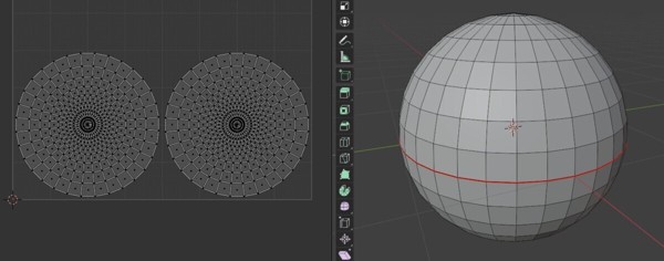 UV unwrap example in Blender