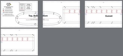 A photo of the Jones Bar Bag Sewing Pattern.