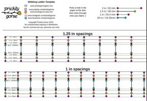 A vibrant, colorful boxed zipper pouch made from various fabric scraps