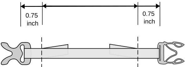 Dry Bag Webbing Buckled Distance