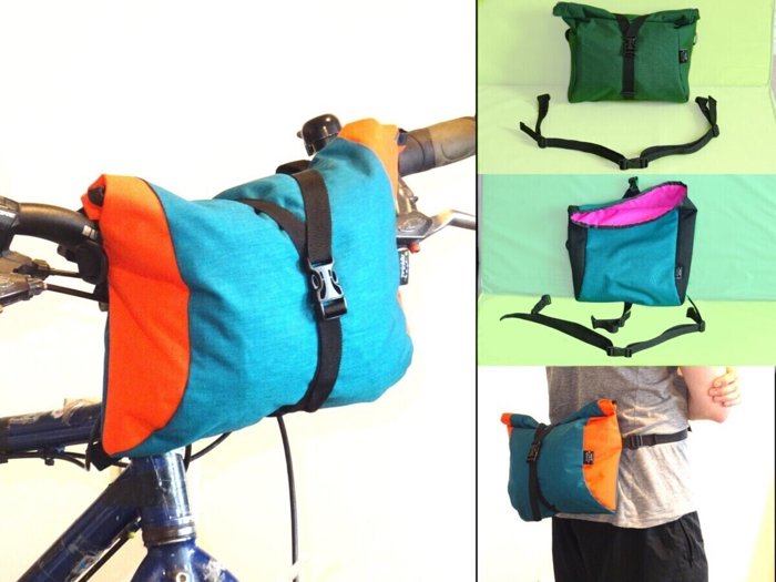 A photo of the Simple 3 Litre Roll Top Handlebar Bag.