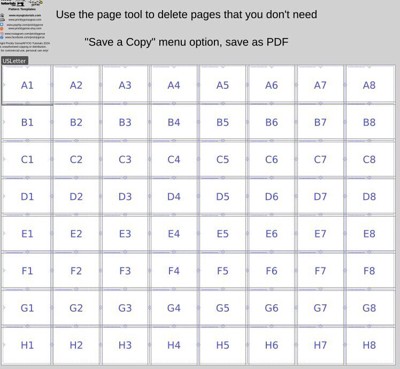 Screenshot of the template