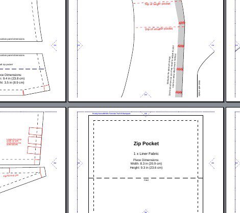 A4, US Letter and A0 patterns