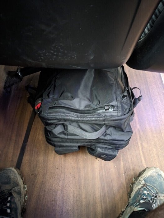 Underseat sized. Car free living.