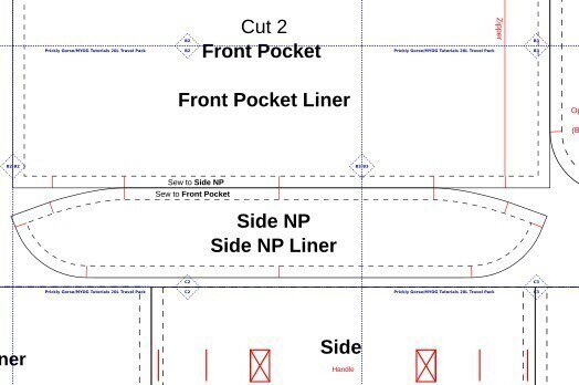 A photo of the TRVL 15L: Travel Backpack Sewing Guide – Airline Ryanair Personal Item Sized.