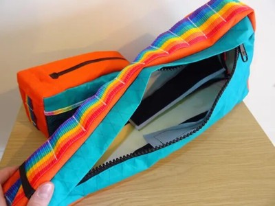 Webbing ladder around the bag