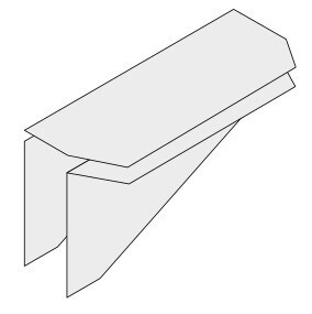 Diagram showing the concept for a roll-top frame bag.